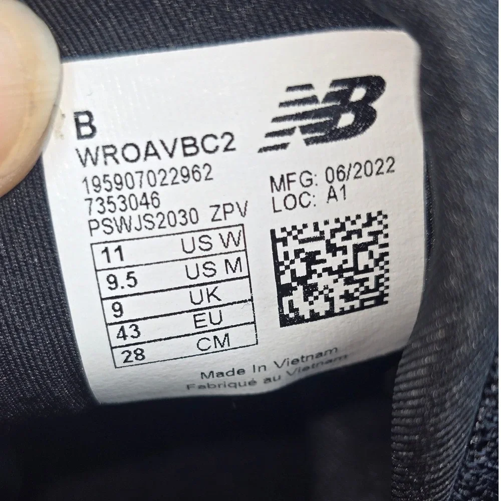 New Balance Fresh‎ Foam Roav v2 Black Leopard Running Shoes Womens 11